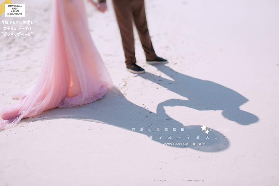 冬季在海南拍结婚照美滋滋